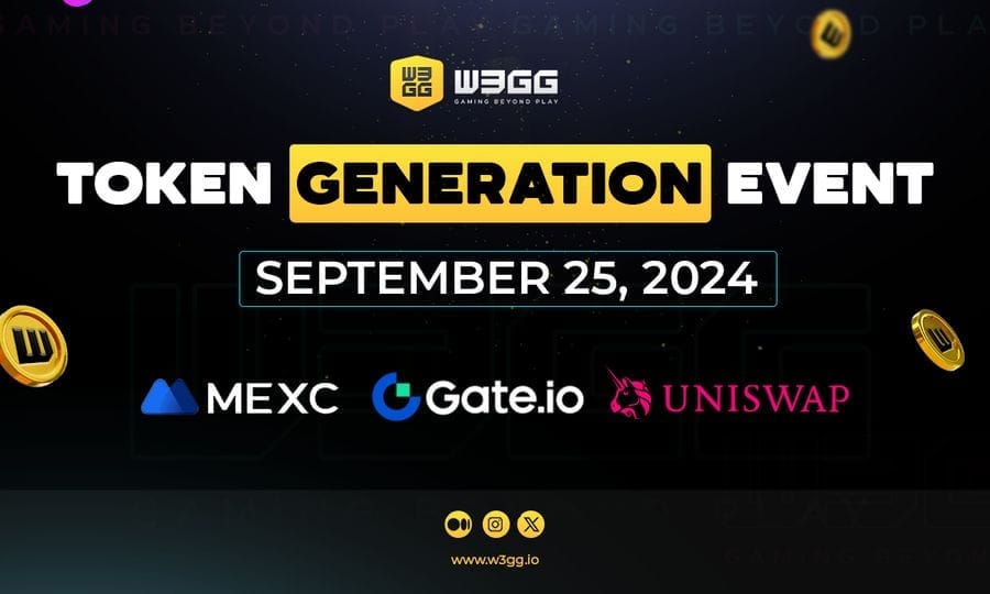 W3GG-Token startet auf Gate.io, MEXC und Uniswap