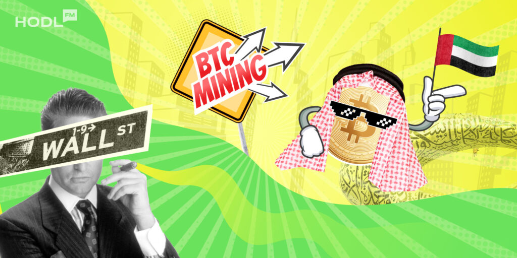 Wall Street, Börsen-Glück, UAE's Bitcoin-Mining