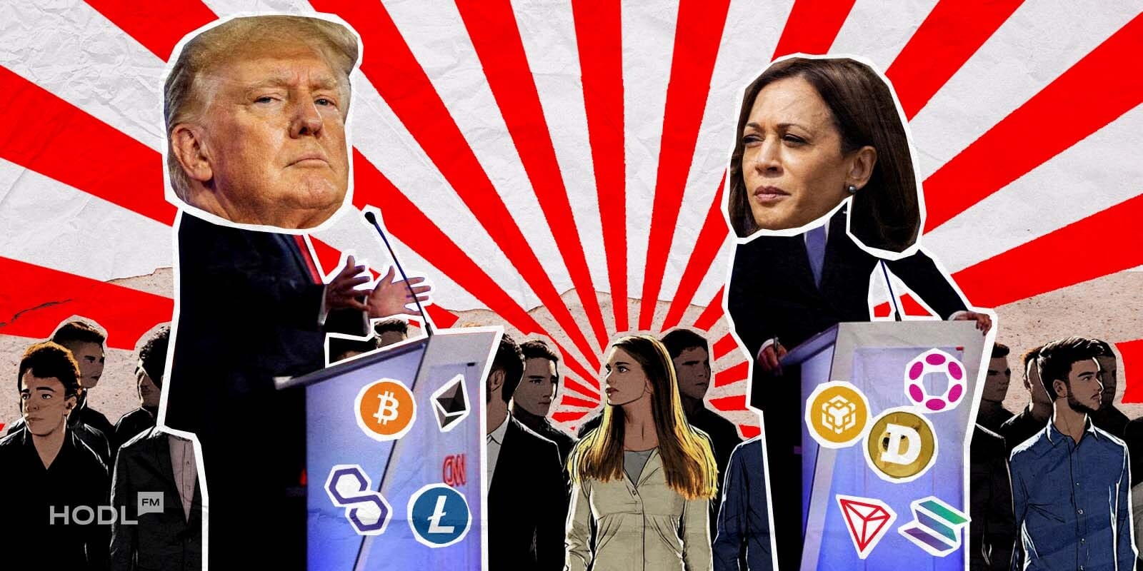 Trump vs. Harris: Kampf um Kryptostimmen